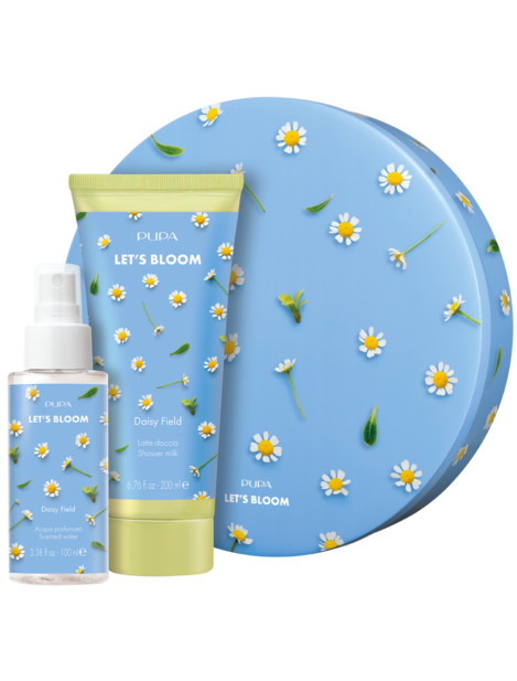 Pupa Cofanetto Let's Bloom Kit 2 Acqua Profumata Per Il Corpo 100 Ml + Latte Doccia 200 Ml + Scatola In Metallo — 001 Daisy Field