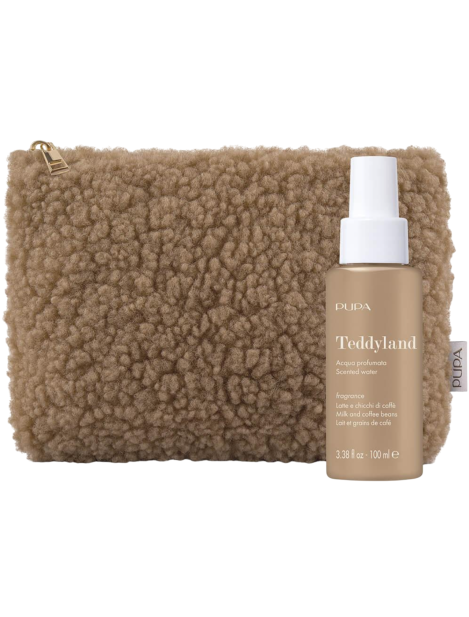 Pupa Cofanetto Teddyland Acqua Profumata Fragance Latte E Chicchi Di Caffè 100 Ml + Pochette In Tessuto Teddy