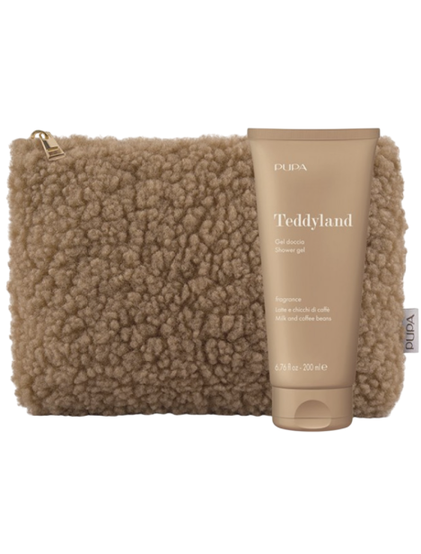 Pupa Cofanetto Teddyland Gel Doccia Fragance Latte E Chicchi Di Caffè 200 Ml + Pochette In Tessuto Teddy