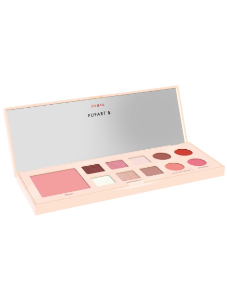 Pupa Pupart S Palette Make Up Per Trucco Viso, Occhi E Labbra - 001 Ivory