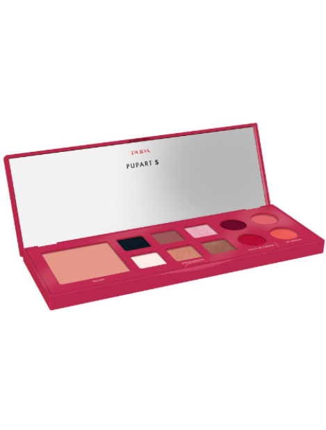 Pupa Pupart S Palette Make Up Per Trucco Viso, Occhi E Labbra - 003 Burgundy