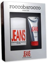 Rocco Barocco Cofanetto Jeans Eau De Toilette Uomo 75ml + Dopobarba 100ml