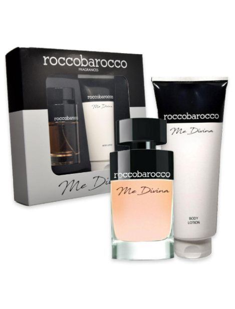 Rocco Barocco Cofanetto Me Divina Eau De Parfum Donna 100Ml + Body Lotion 200Ml