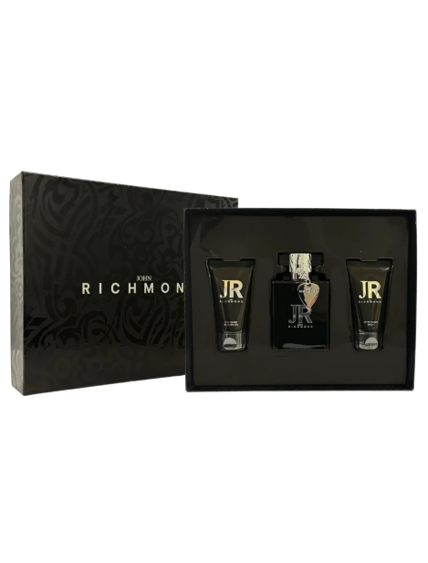 John Richmond For Him Cofanetto Edt + Balsamo Dopobarba + Gel Doccia - 3Pz