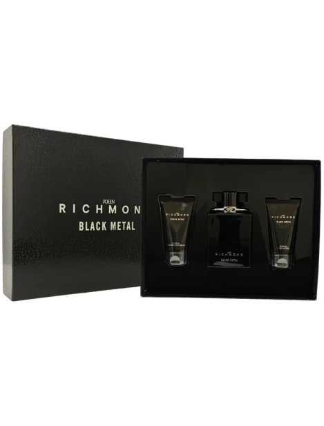 John Richmond Cofanetto Donna Black Metal Edp + Lozione Corpo + Gel Doccia - 3Pz