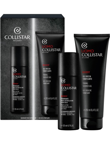 Collistas Uomo Cofanetto Shave – Gel Doccia Tonificante 250 Ml + Deodorante Multi-Attivo 24 Ore 125 Ml