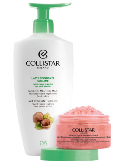 Collistar Cofanetto Latte Fondente Sublime 400 Ml +  Talasso - Scrub Energizzante 150 Gr