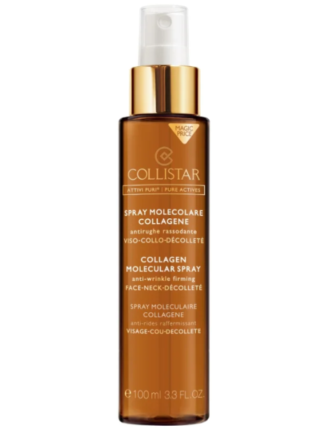 Collistar Attivi Puri Spray Molecolare Collagene Antirughe Rassodante Viso Collo Décolleté 100 Ml