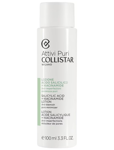 Collistar Attivi Puri Lozione Anti-Imperfezioni Con Acido Salicilico + Niacinamide Minimizza Pori 100 Ml