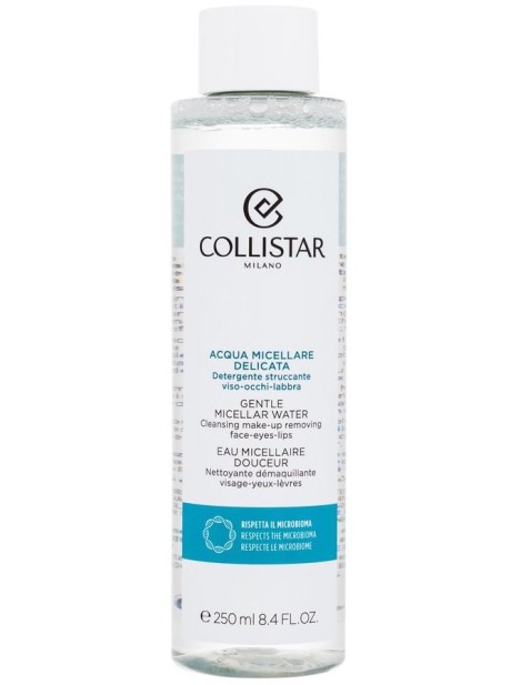 Collistar Acqua Micellare Delicata Detergente Struccante Viso Occhi Labbra 250 Ml