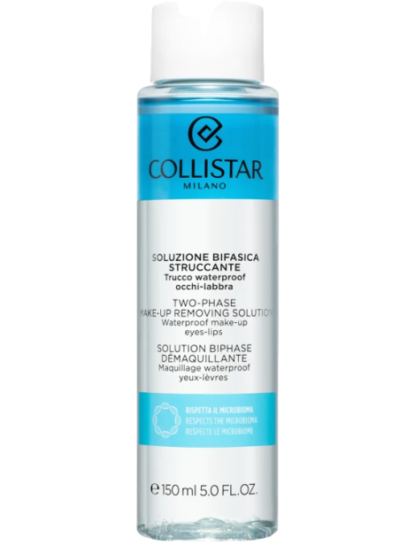 Collistar Soluzione Bifasica Struccante Trucco Waterproof Occhi Labbra 150 Ml