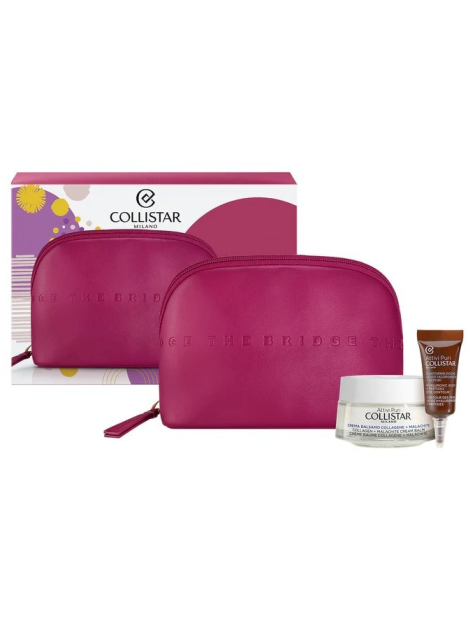 Collistar Cofanetto Attivi Puri Balsamo Anti-Età + Gel Contorno Occhi + Beauty Bag The Bridge