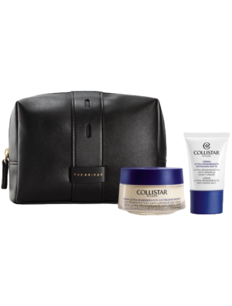 Collistar Cofanetto Crema Ultra-Rigenerante Antirughe Giorno 50 Ml + Crema Ultra-Rigenerante Antirughe Notte 15 Ml + Pochette The Bridge