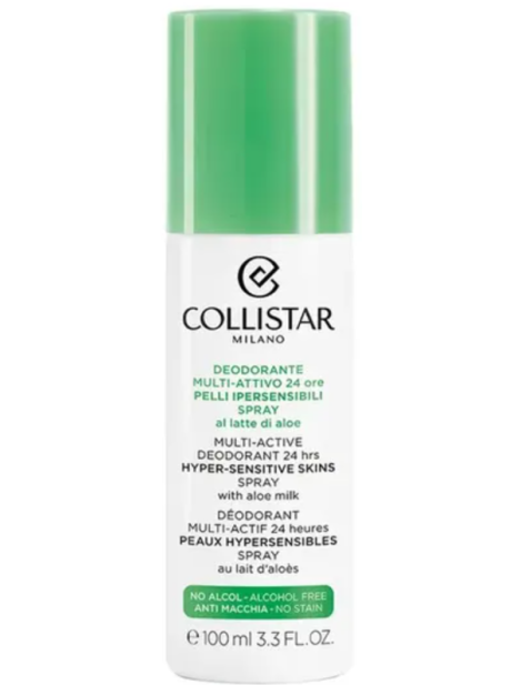 Collistar Speciale Corpo Perfetto Deodorante Multi-Attivo Pelli Ipersensibili 24 Ore Spray 100 Ml