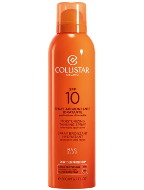 Collistar Spray Abbronzante Idratante Applicazione Ultra-Rapida Spf 10 200 Ml