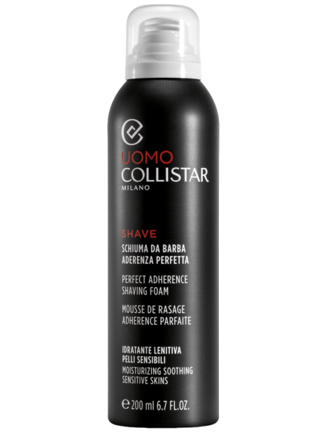 Collistar Schiuma Da Barba Aderenza Perfetta Idratante Lenitiva Pelli Sensibili 200 Ml