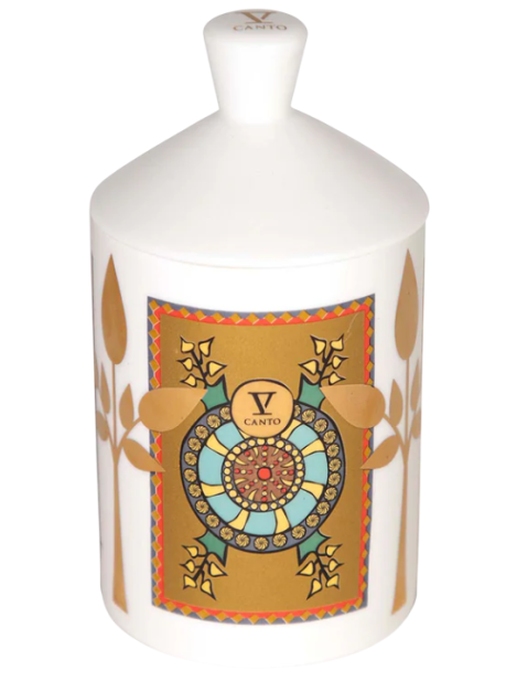 V Canto Arkano Della Fortuna Ceramic Scented Candle Candela Profumata 330 Gr
