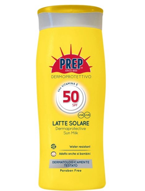 Prep Dermoprotettivo Con Vitamina E Latte Solare Spf 50 200 Ml