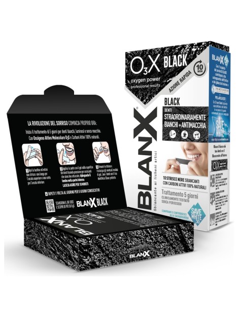 Blanx O3X Black 10 Strisce Nere Sbiancanti