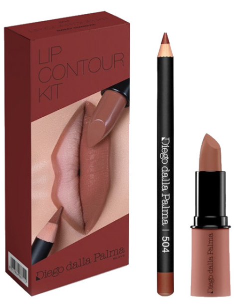 Diego Dalla Palma Lip Contour Kit Rossetto + Matita N. 507 Marsala + Matita 12Cm Off To Marsala