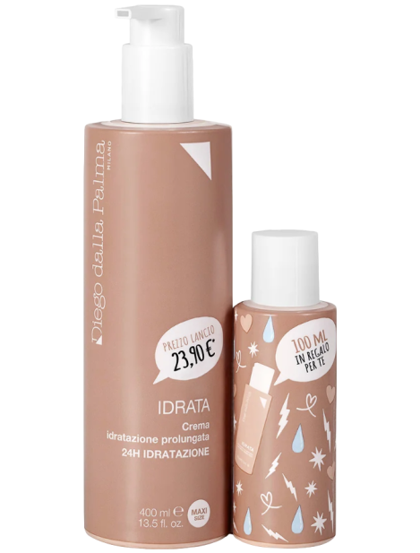 Diego Dalla Palma Idrata Crema Idratazione Prolungata 24 Ore 400 Ml + Travel Size 100 Ml