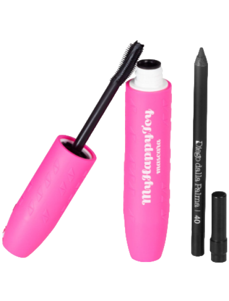 Diego Dalla Palma Cofanetto Myhappytoy Eyes Kit 1 Mascara Myhappytoy Ad Azione 5D 13 Ml + 1 Matita Occhi Waterproof Nera N°40 12 Gr