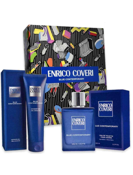 Enrico Coveri Cofanetto Blue Contemporary Eau De Toilette 100 Ml + Gel Doccia 300 Ml