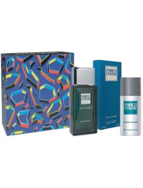 Enrico Coveri Cofanetto Pour Homme Eau De Toilette Uomo 100 Ml + Deodorante Spray 150 Ml