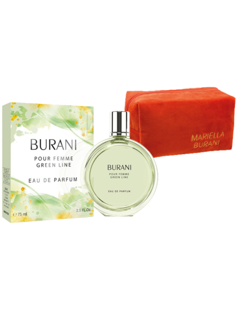 Burani Cofanetto Green Line Eau De Parfum Donna 75 Ml + Pochette