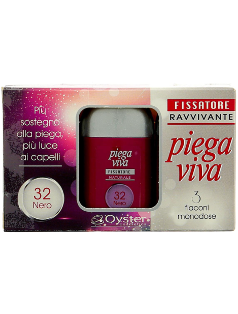 Oyster Cosmetics Piega Viva Fissatore Ravvivante 3 X 18 Ml - 32 Nero