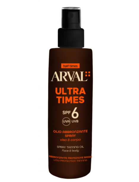 Arval Half Times Ultra Times Spf6 Olio Abbronzante Spray 125Ml