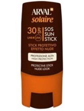 Arval Solaire Sos Sun Stick Stick Protettivo Effetto Nude Spf 30 Solare Protezione Alta 9 Ml