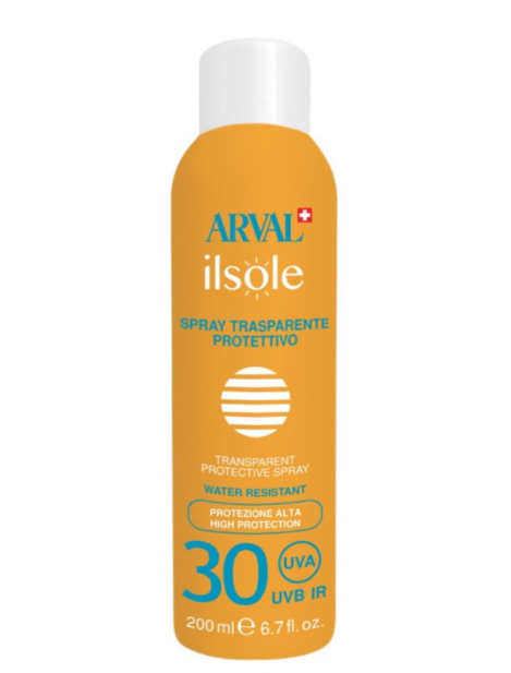 Arval Ilsole Spray Trasparente Protettivo Spf30 200Ml