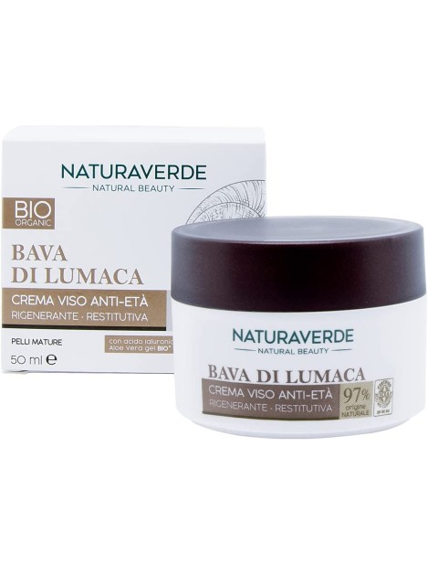 Naturaverde Bava Di Lumaca Crema Viso Anti-Età - 50 Ml