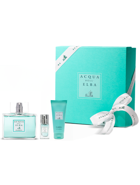 Acqua Dell’elba Cofanetto Classica Eau De Parfum Uomo 100 Ml + Eau De Parfum 15 Ml + Bagnoschiuma 75 Ml