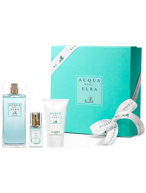 Acqua Dell’elba Cofanetto Classica Eau De Parfum Donna 100 Ml + Eau De Parfum 15 Ml + Crema Corpo 75 Ml