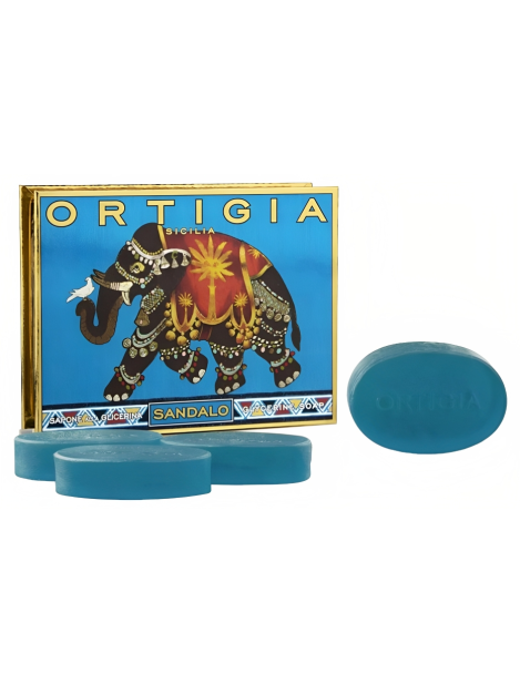 Ortigia Sandalo Sapone Alla Glicerina Confezione Piccola 4 X 40 Gr