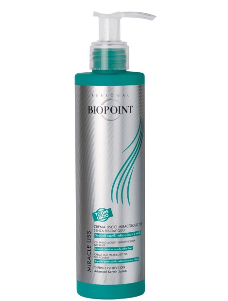 Biopoint Personal Miracle Liss Crema Liscio Miracoloso 72H Senza Risciacquo - 200 Ml 