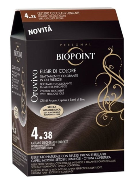 Biopoint Orovivo Elisir Di Colore - 4.38 Castano Cioccolato Fondente