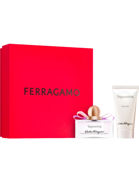 Salvatore Ferragamo Cofanetto Signorina Eau De Parfum Donna 50 Ml + Body Lotion 50 Ml