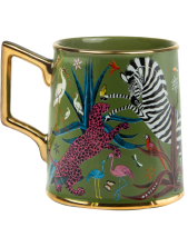 Ortigia Jungle Tazza In Ceramica Decorata Di Lusso Ortigia Jungle Tazza In Ceramica Decorata Di Lusso