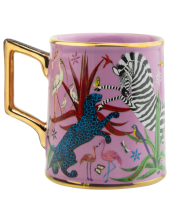 Ortigia Rosa Tazza In Ceramica Decorata Di Lusso Ortigia Rosa Tazza In Ceramica Decorata Di Lusso