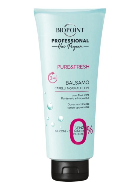 Biopoint Professional Hair Program Pure&Fresh Balsamo Capelli Normali E Fini - 350 Ml