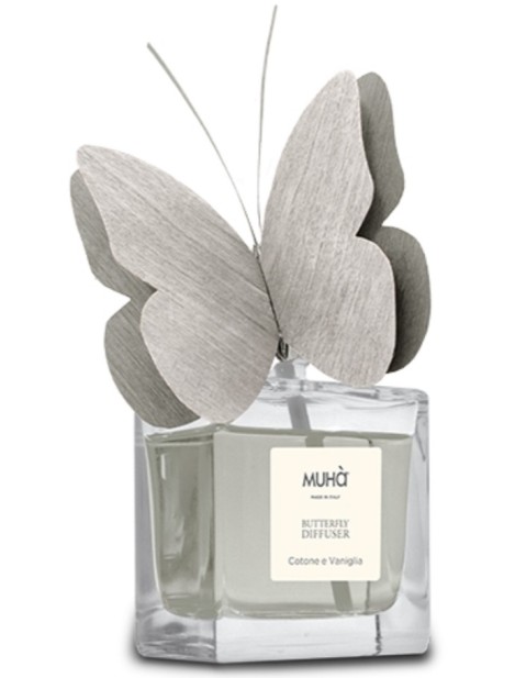 Muhà Butterfly Diffuser Profumo Per Ambiente – Cotone E Vaniglia 50 Ml