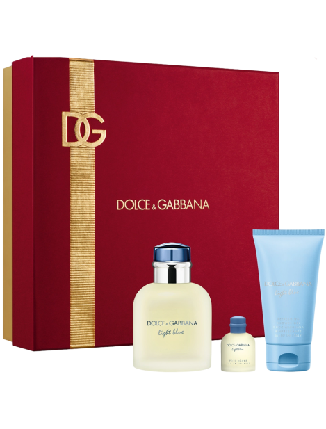 Dolce & Gabbana Cofanetto Light Blue Eau De Toilette 75 Ml + Shower Gel 50 Ml +  Eau De Toilette 5 Ml