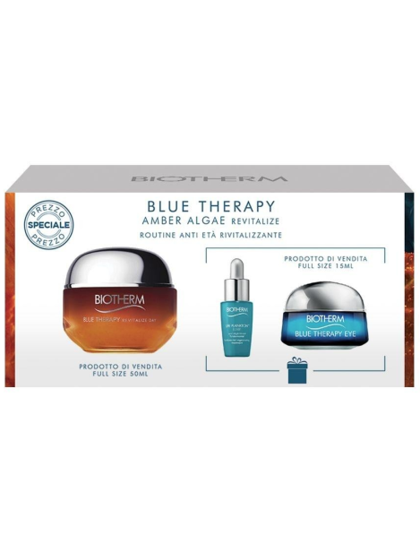 Biotherm Blue Therapy Amber Algae Cofanetto Con 3 Prodotti Antietà Rivitalizzante