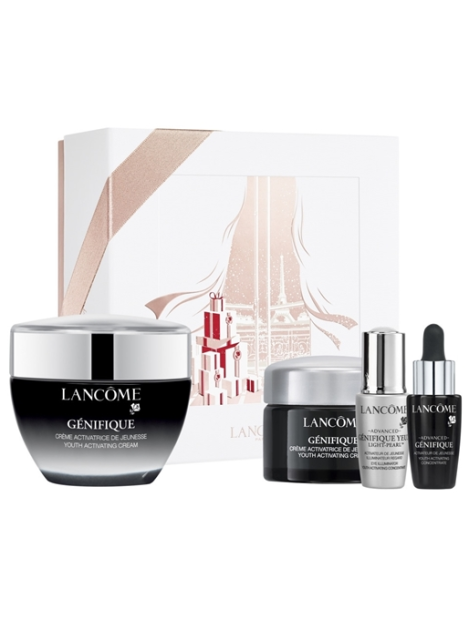 Lancôme Cofanetto Génifique Crema Attivatrice Di Giovinezza 50 Ml + Advanced Génifique Siero 7 Ml + Advanced Génifique Yeux Light-Pearl  5 Ml + Génifique Crema Giorno 15 Ml