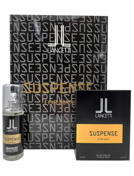 Lancetti Suspense Cofanetto For Man Eau De Toilette 100Ml + Deodorante 120Ml