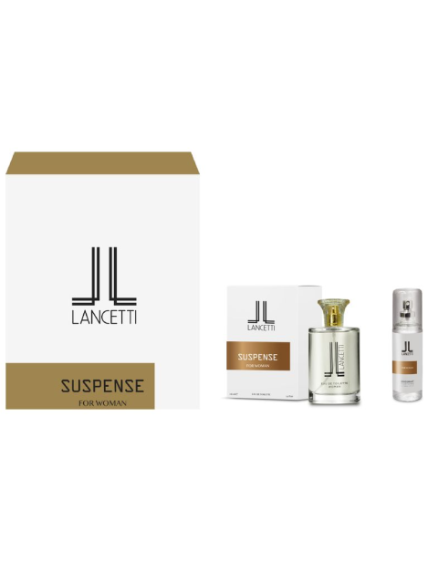 Lancetti Cofanetto Suspense For Woman Eau De Toilette 100 Ml + Deodorante Spray 120 Ml