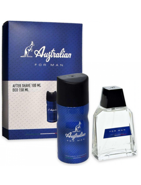 Australian Cofanetto Australian Blu After Shave 100Ml + Deodorante 150Ml